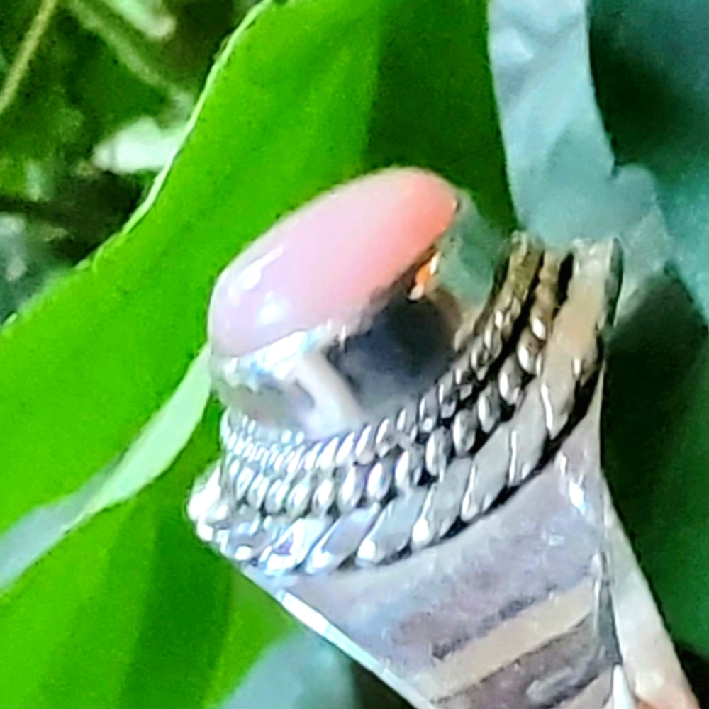 🌸 SS Pink Opal Ring - Picture 1 of 13